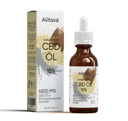 Avitava 15% CBD Öl im Vollspektrum 30 ml