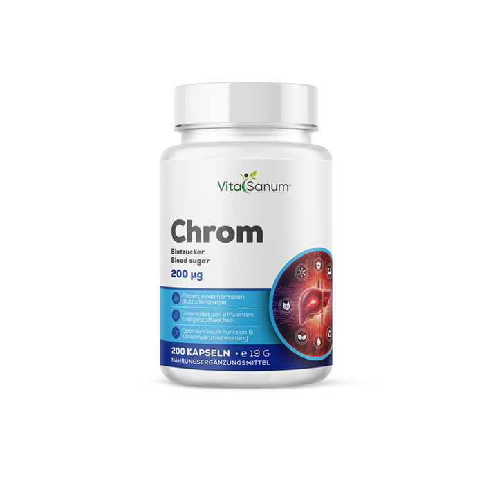 VitaSanum® - Chrom (Chrompicolinat) 200 µg 200 Tabletten VitaSanum® - Chrom (Chrompicolinat) 200 µg 200 Tabletten
