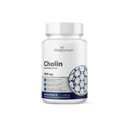 VitaSanum® Cholin 500 mg – Cholinbitartrat – 120 Kapseln