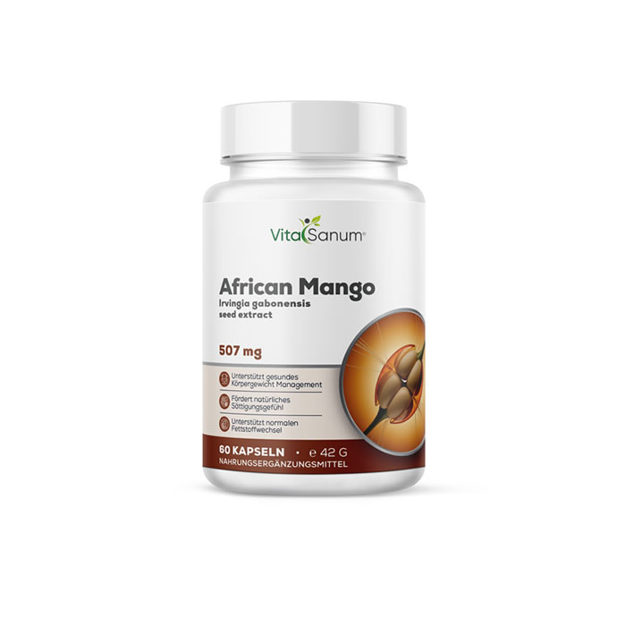 VitaSanum® African Mango – Irvingia gabonensis Extrakt 700 mg – 60 Kapseln VitaSanum® African Mango – Irvingia gabonensis Extrakt 700 mg – 60 Kapseln