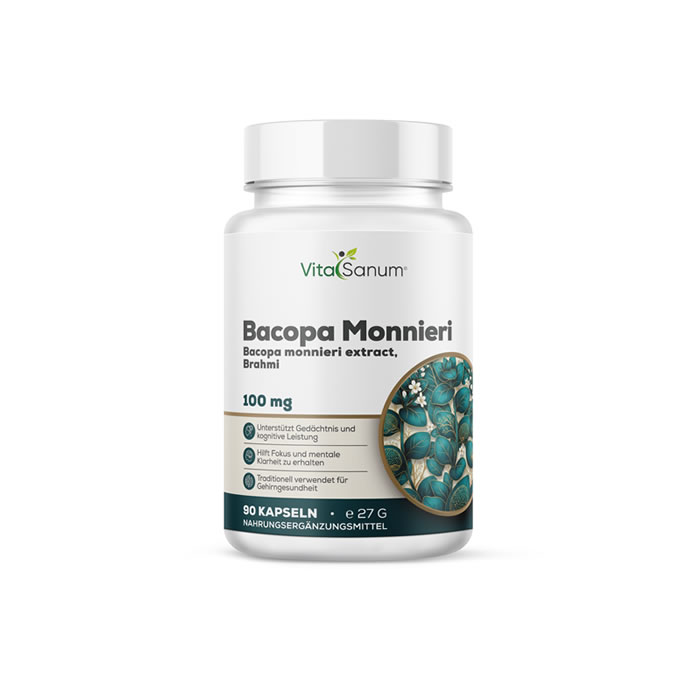 VitaSanum® Bacopa Monnieri (Brahmi) 100 mg 90 Kapseln VitaSanum® Bacopa Monnieri (Brahmi) 100 mg 90 Kapseln
