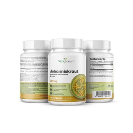 VitaSanum®- Echtes Johanniskraut (Hypericum perforatum) 500 mg 120 Kapseln