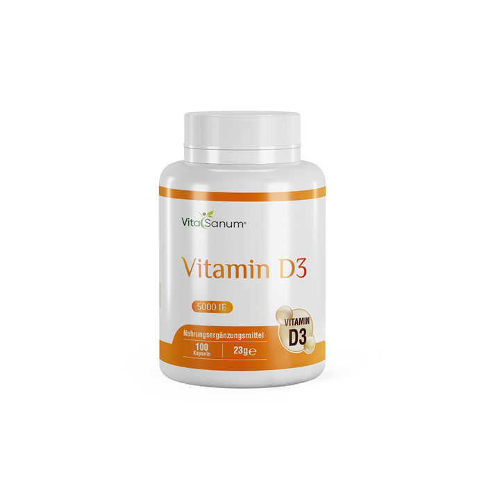VitaSanum® - Vitamin D3 5000 IE 100 Kapseln VitaSanum® - Vitamin D3 5000 IE 100 Kapseln