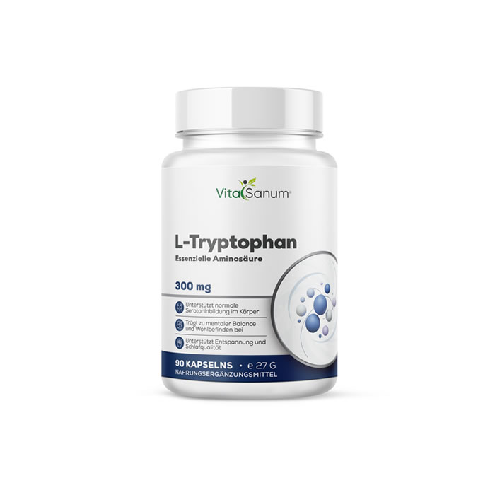 VitaSanum® - L-Tryptophan 300 mg 90 Kapseln VitaSanum® - L-Tryptophan 300 mg 90 Kapseln