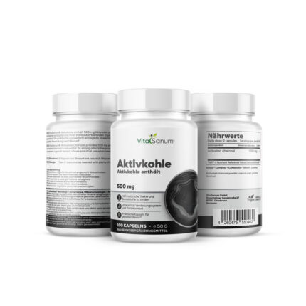 VitaSanum® Aktivkohle 500 mg – 100 Kapseln