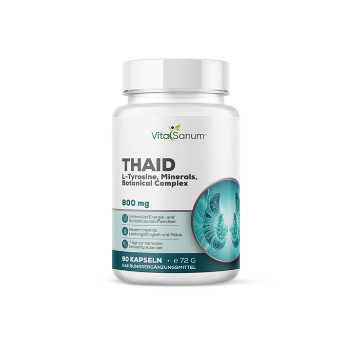 VitaSanum®- THAID (Thyroid Health Aid) 800 mg 90 Kapseln VitaSanum®- THAID (Thyroid Health Aid) 800 mg 90 Kapseln