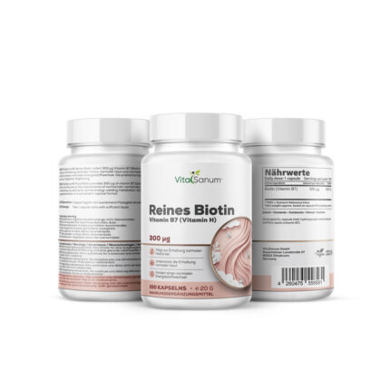 VitaSanum®- Reines Biotin (Vitamin B7) (Vitamin H) 300 mg 100 Kapseln