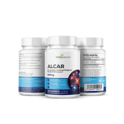VitaSanum®- ALCAR (Acetyl L-Carnitin HCl) 500 mg 100 Kapseln