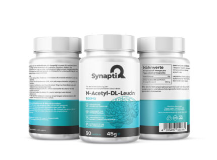 SynaptiQ® - N-Acetyl-DL-Leucin - unterstützt die kognitive Funktion 500 mg 90 Kapseln