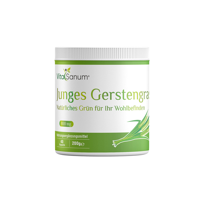 VitaSanum® Junges Gerstengras – Natürliches Grün für Ihr Wohlbefinden VitaSanum® Junges Gerstengras – Natürliches Grün für Ihr Wohlbefinden