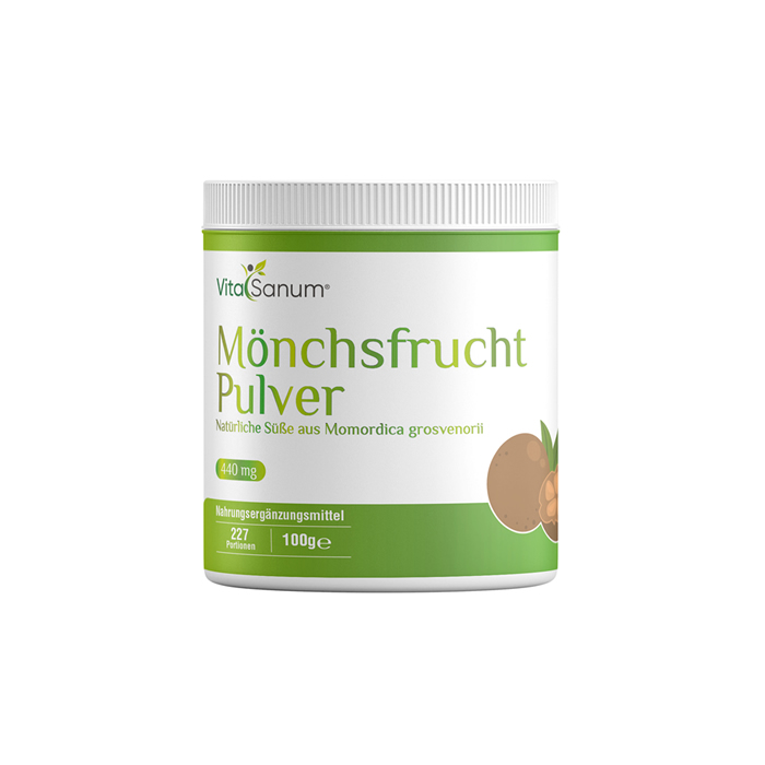 VitaSanum® Mönchsfrucht Pulver – Natürliche Süße aus Momordica grosvenorii VitaSanum® Mönchsfrucht Pulver – Natürliche Süße aus Momordica grosvenorii