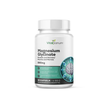 VitaSanum® Magnesium Glycinate – Sanft & hoch bioverfügbar (90 Kapseln)