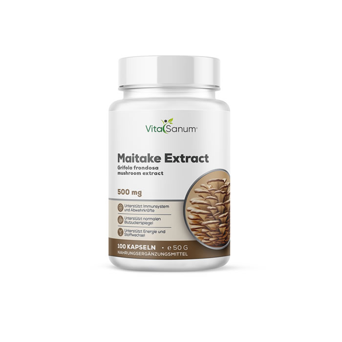 VitaSanum® Maitake Extrakt 500 mg (Grifola frondosa) VitaSanum® Maitake Extrakt 500 mg (Grifola frondosa)